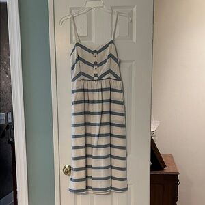 Lovestitch Blue and Cream Striped Dress